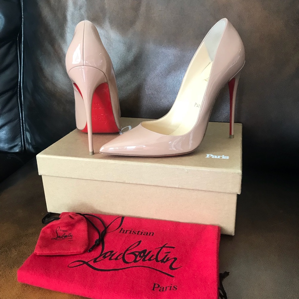 Christian Louboutin So Kate patent nude - Picture 2 of 8
